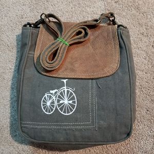 Myra Bag Bicycle Print Shoulder Bag S-0798 New